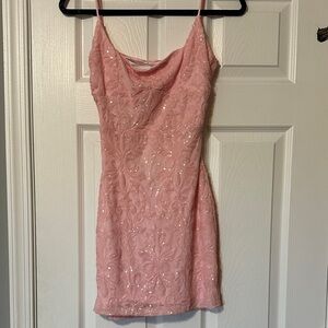 Windsor Pink Sequin Mini Dress